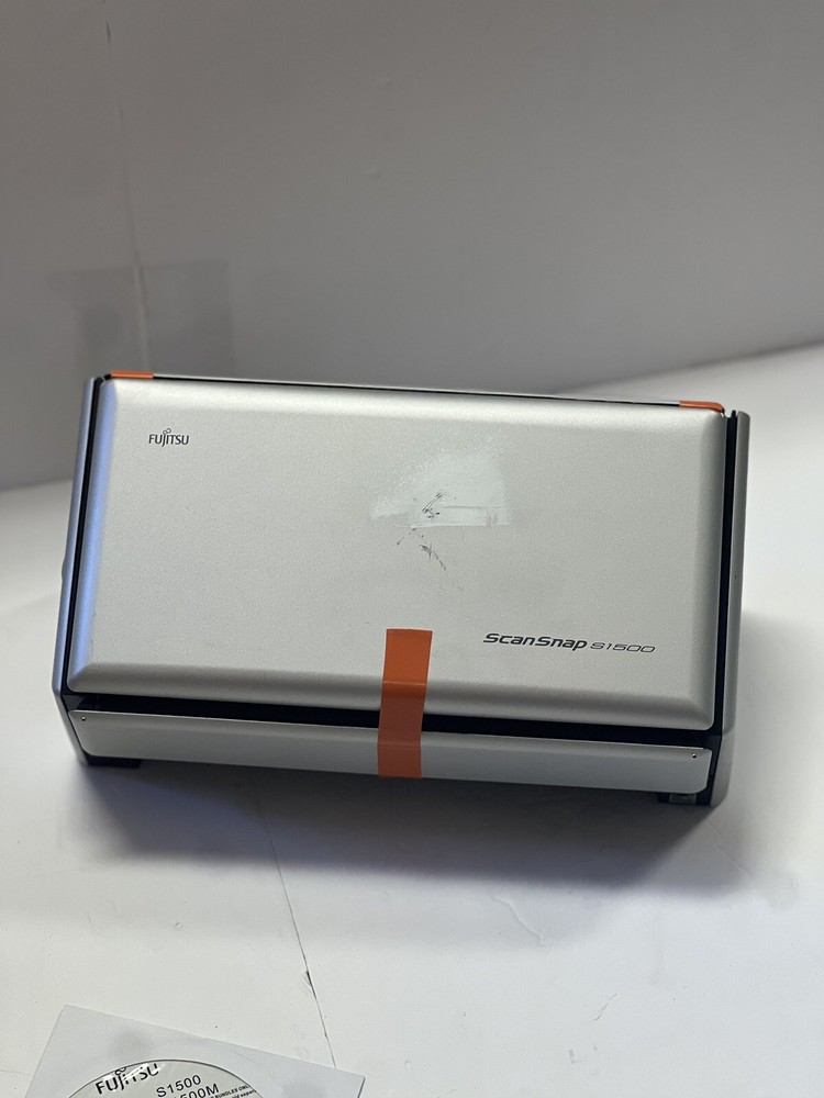 Fujitsu Scan Snap S1500 Scanner w/ AC Adapter+USB+CD