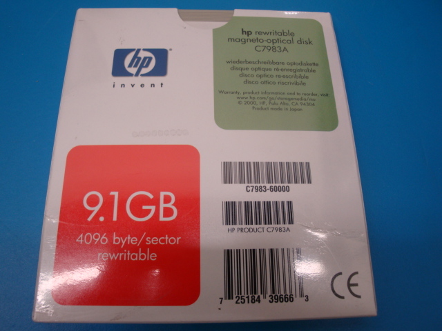 HP C7983A 9.1GB Re-writable MO Disk EDM-9100B EDM-9100C