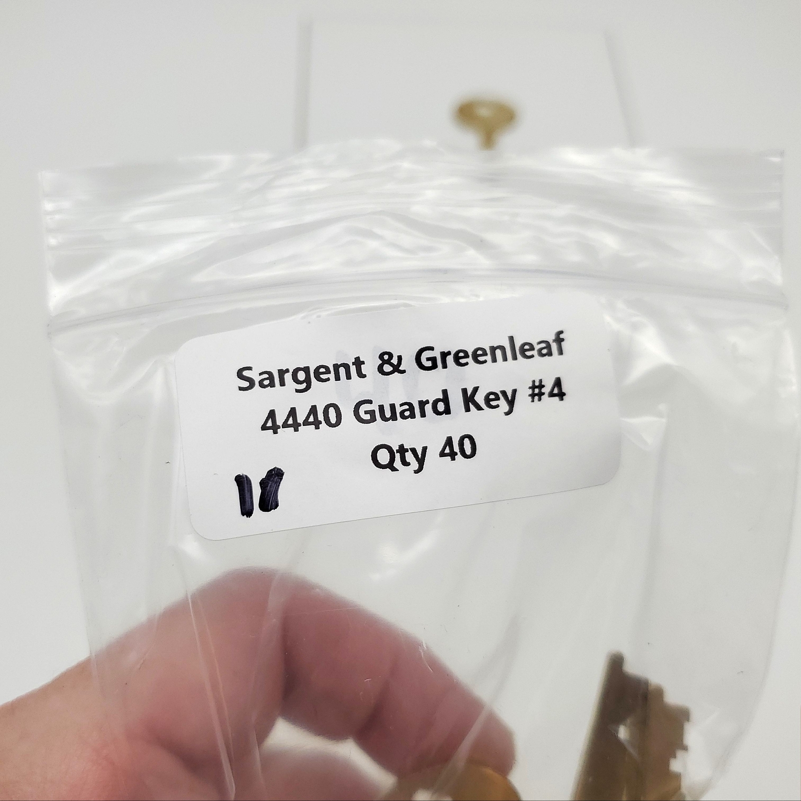 Ilco Sargent & Greenleaf 4440 Guard Key #4 S&G Safe Deposit Box Nickel Silver