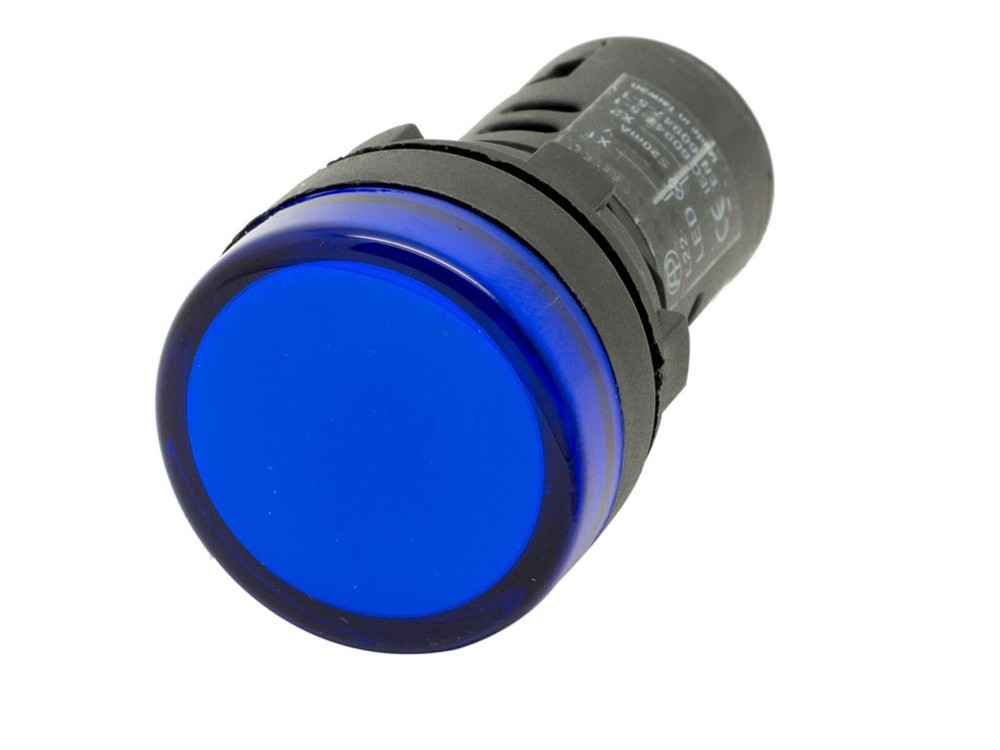 L22 ATI Blue LED Pilot Panel Indicator Light 22mm 24V DC