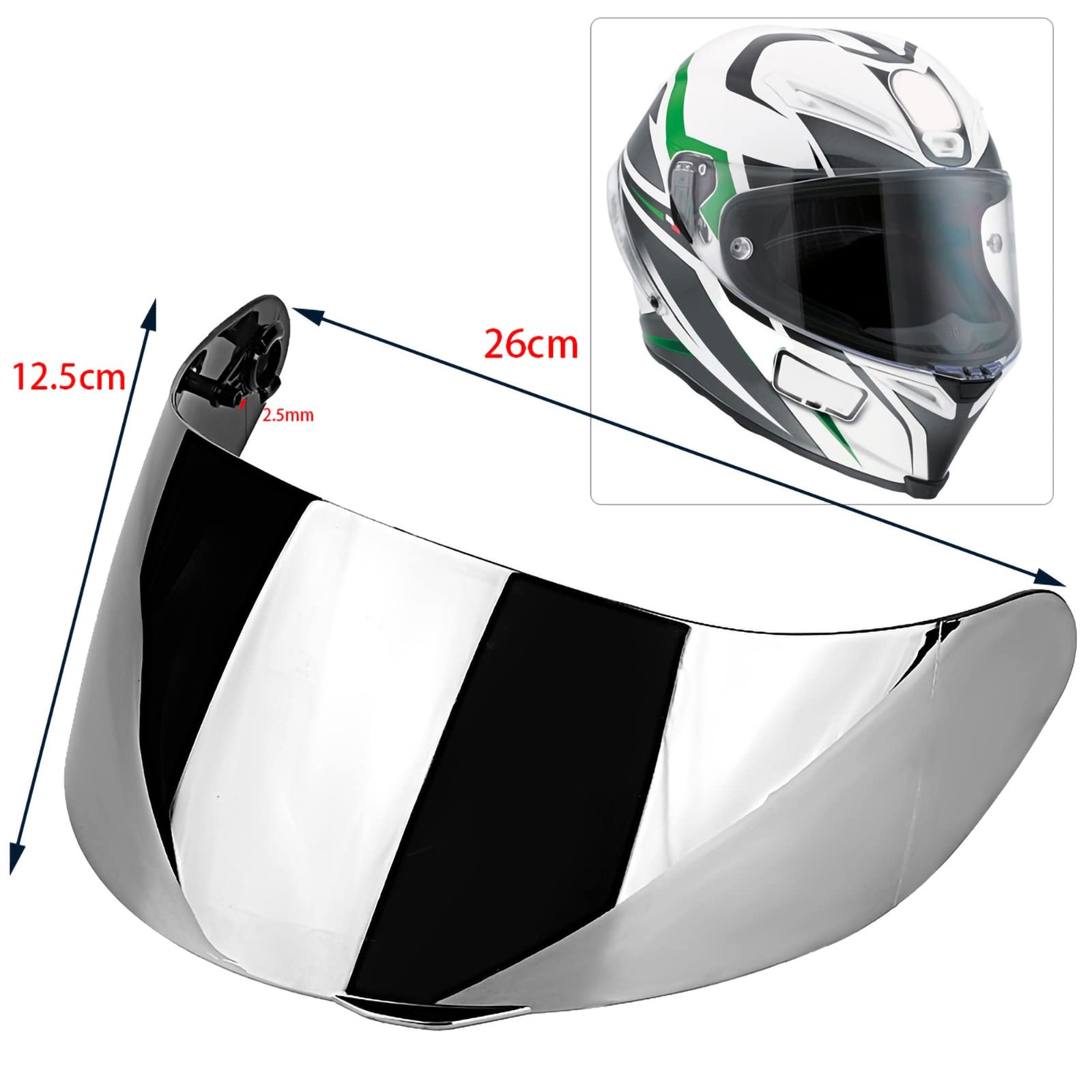 agv k1 pinlock-ready face shield, Acouto Motorcycle Helmet , Wind Lens Visor