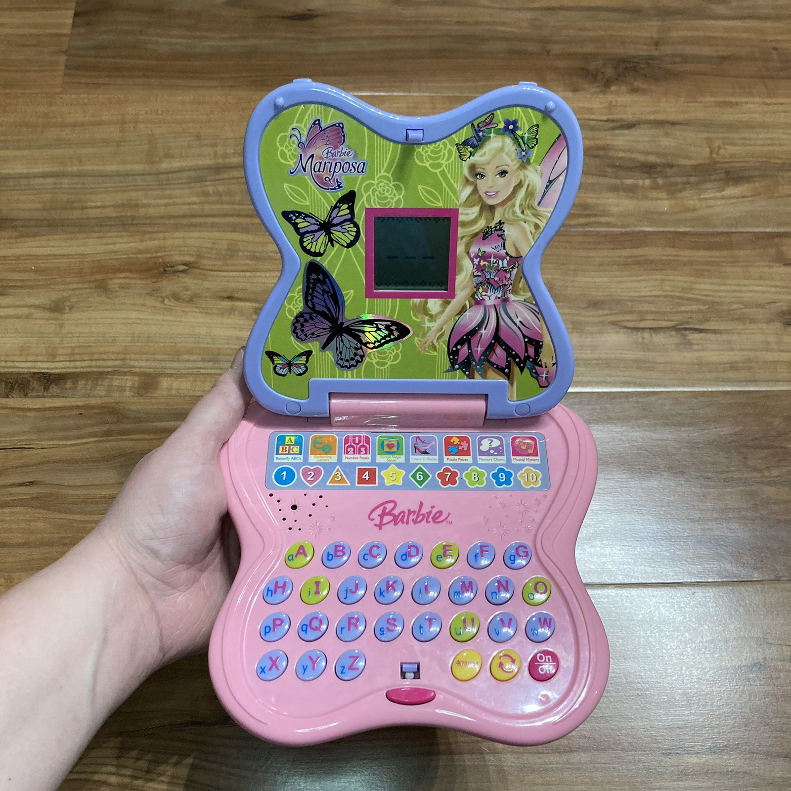 BARBIE MARIPOSA LITTLE LEARNING INTERACTIVE LAPTOP by OREGON SCIENTIFIC MATTEL