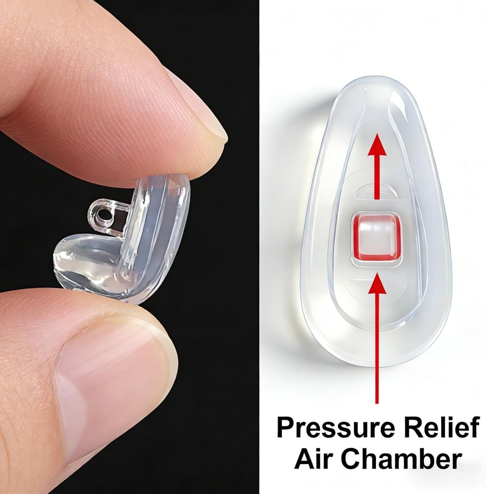 5-Pair Replacement Nose Pad Kit - Silicone & Multi-Functional Tool
