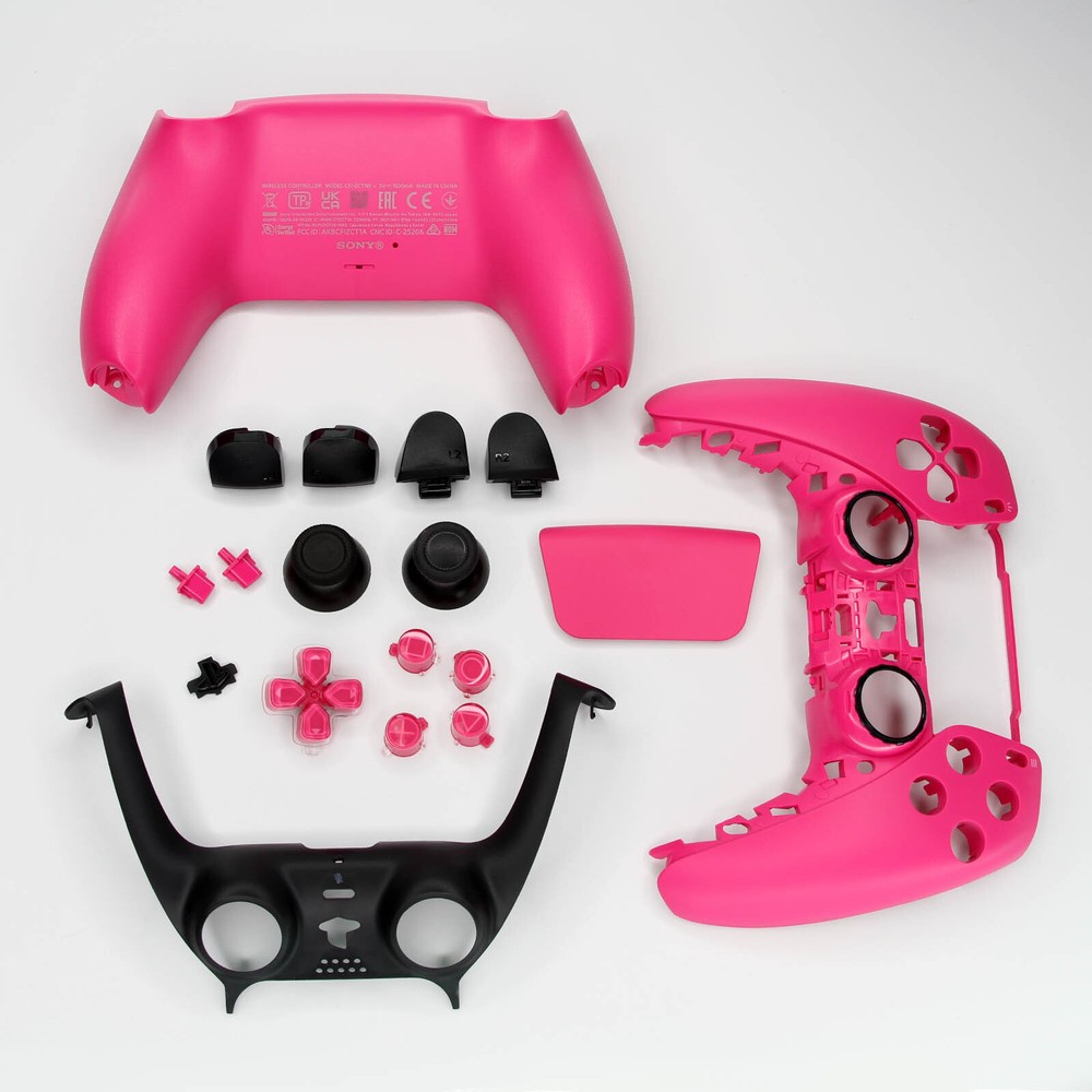 Sony PS5 Controller Shell Kit Front Back Touchpad Buttons Pink Red Blue Chroma