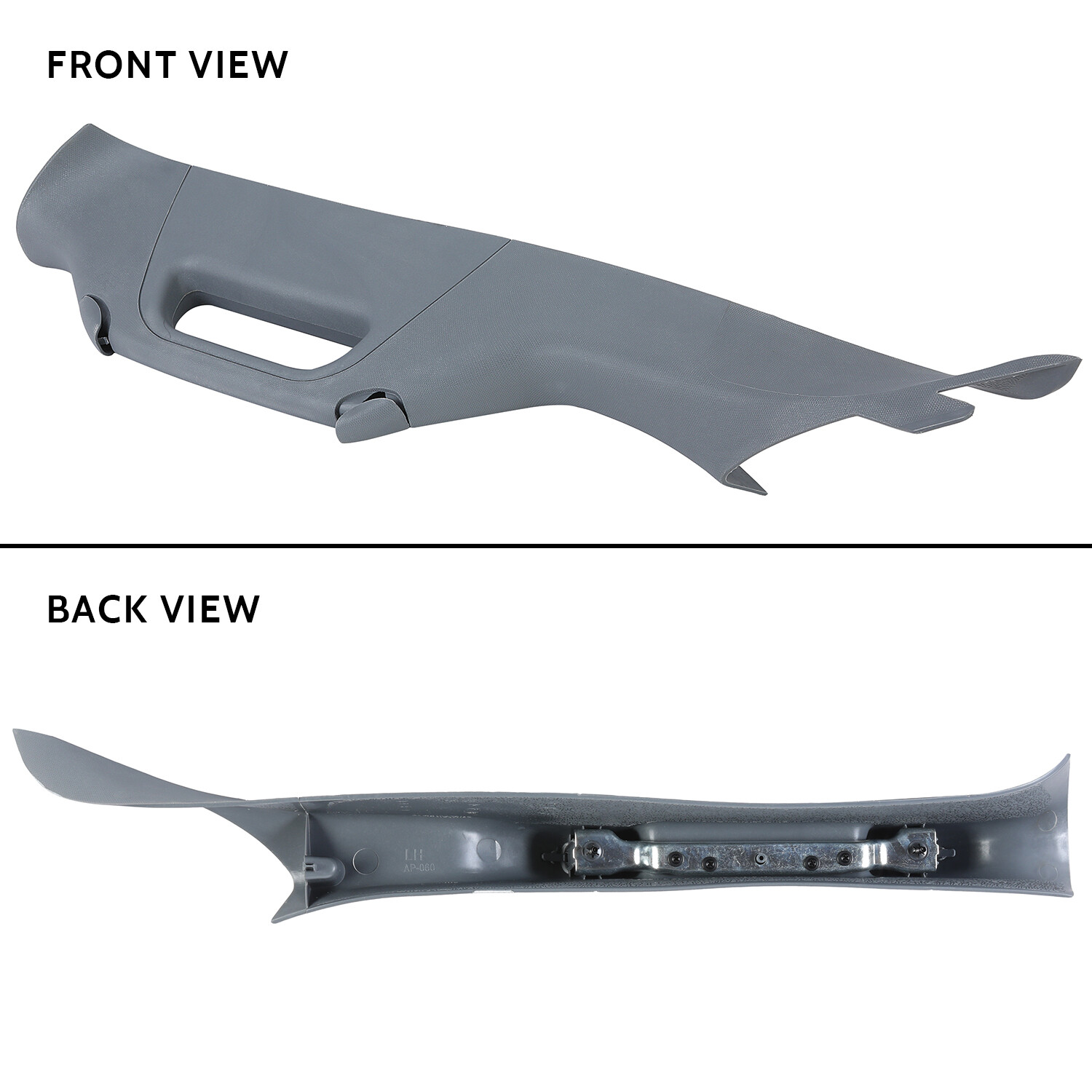 Left Driver Side A Pillar Handle Trim Gray For Ford F250 F350 F550 2011-2016