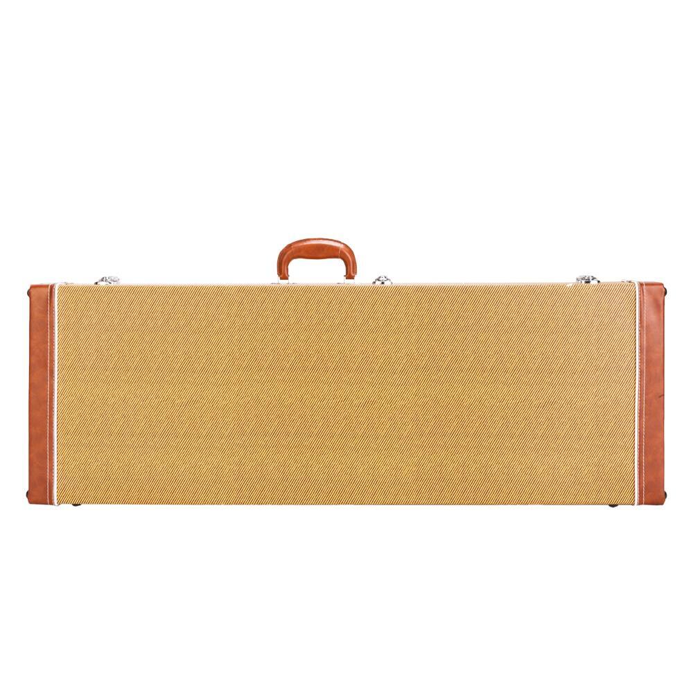 Glarry High Grade Flat ST Electric Guitar Square Hard Shell Case with Lock