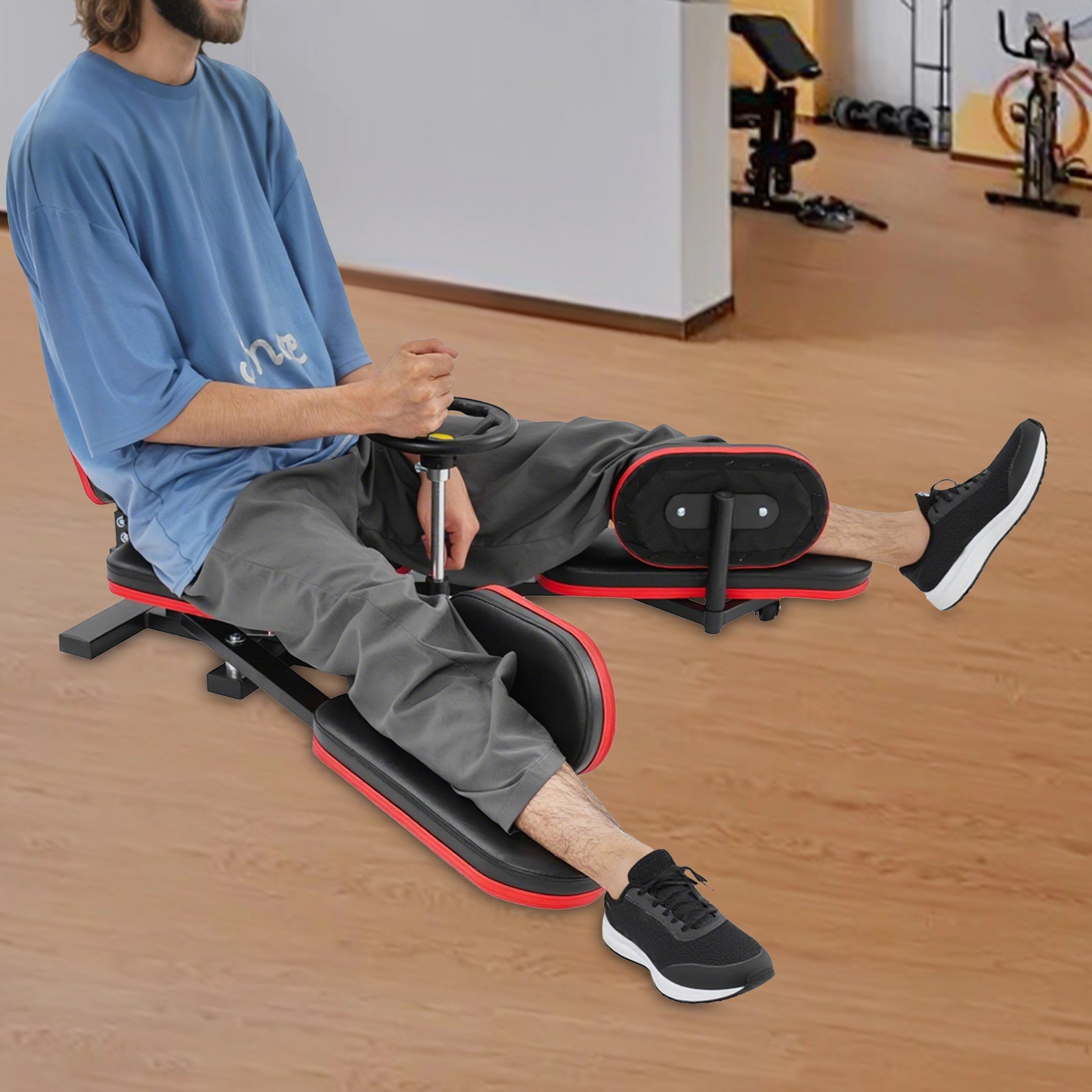 330lbs Foldable Rowing Machine 12 Adjustable Rower W/ Display Screen For Home