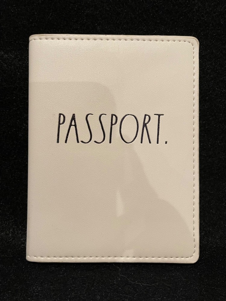 Rae Dunn Leather PASSPORT Holder - USED