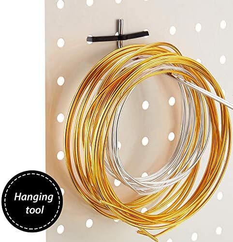 Mudder Pegboard Hooks Plastic Peg Locks Pegboard Hook Retainers Display Hook Org
