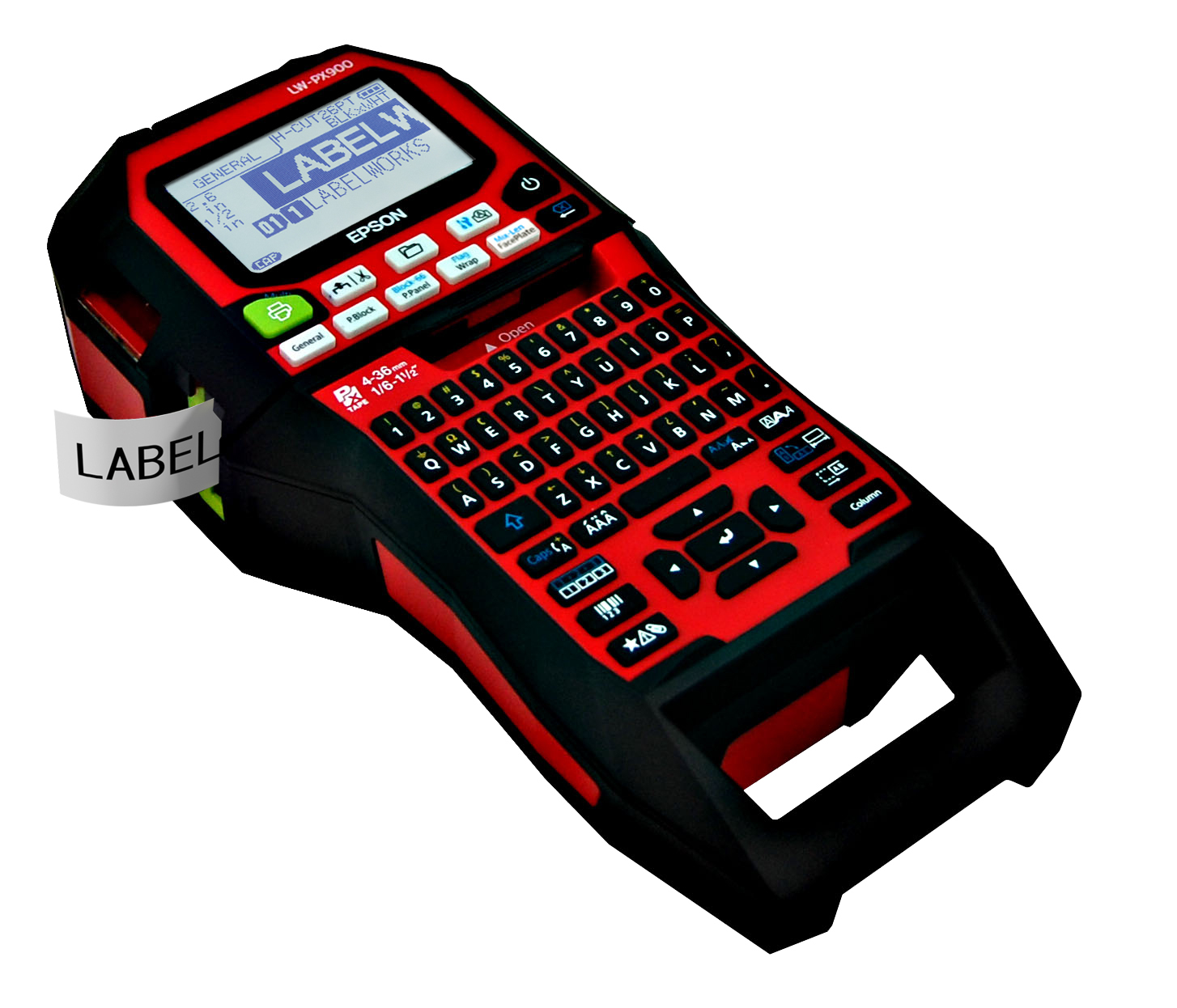 Epson LW-PX900PCD Label Maker & Shrink Tube Printer Bundle Includes Case, Etc.