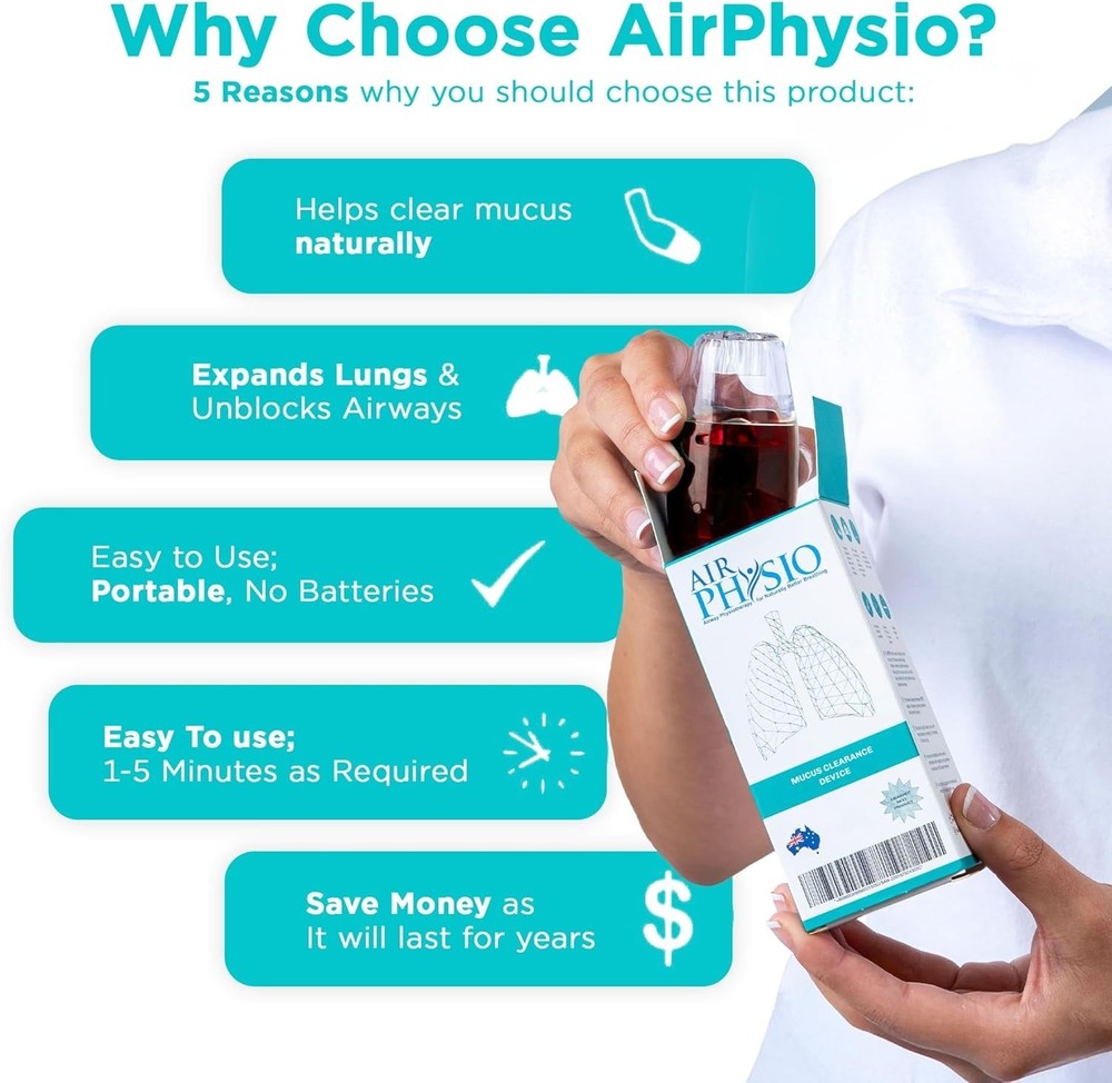 Lightweight Breathing Exercise Device, Promotes Better Breathing Performance