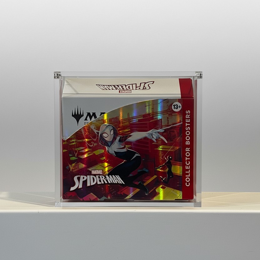 Magic the Gathering MTG Collector Booster Box Acrylic Case Magnetic Lid 99% UVR