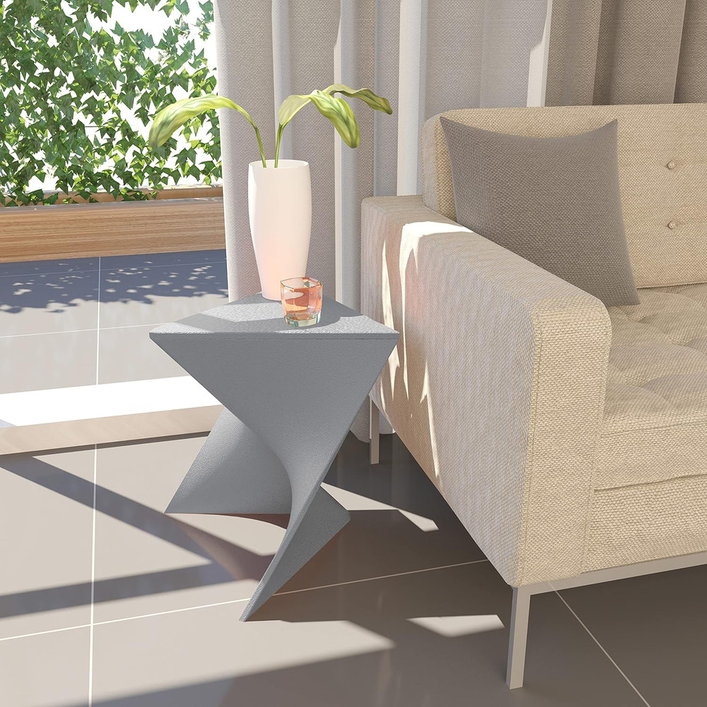 Randolph Modern Accent End Table Side Vanity Table (Grey)