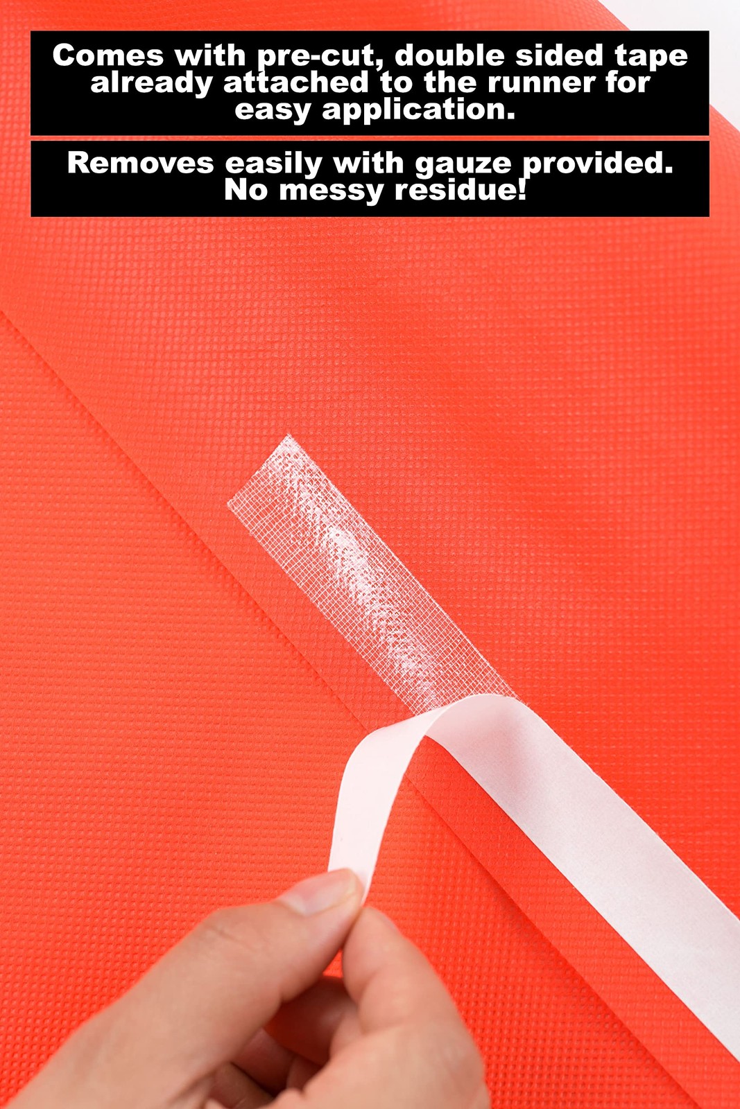 Red Carpet Floor Runner Hollywood Party Decoration Fabric 70 GSM (Red, 3 x 50...