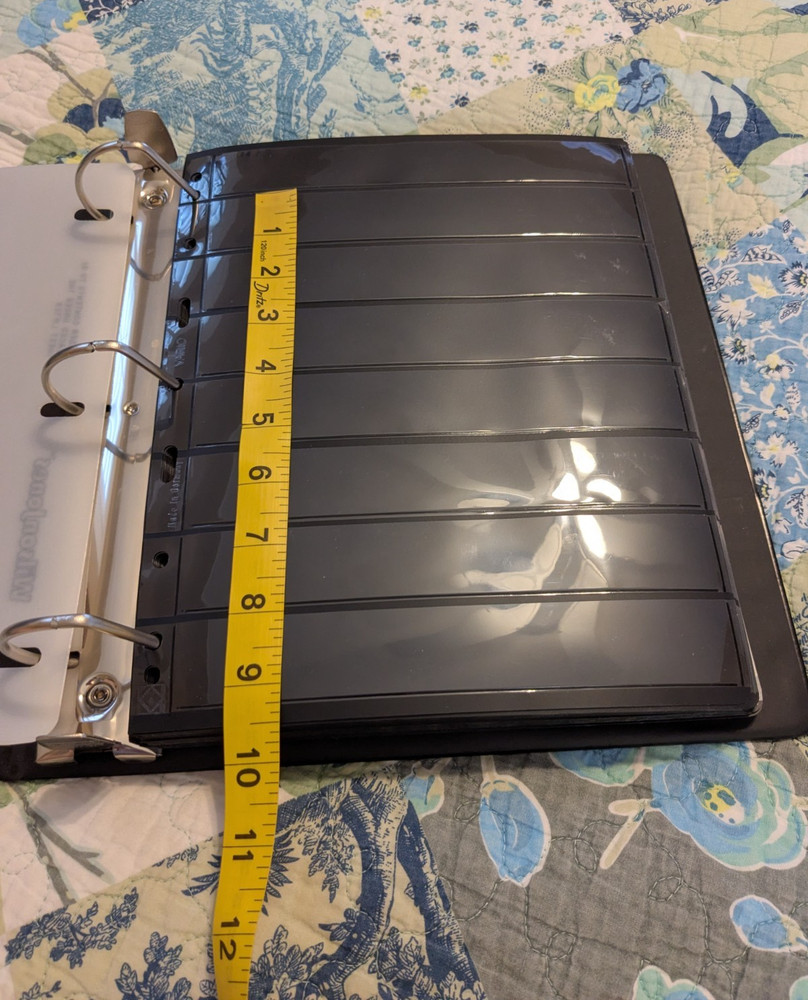 Postal Stamp Mount Page ~1"  (binder not included)  cost is per page, 20 avail.