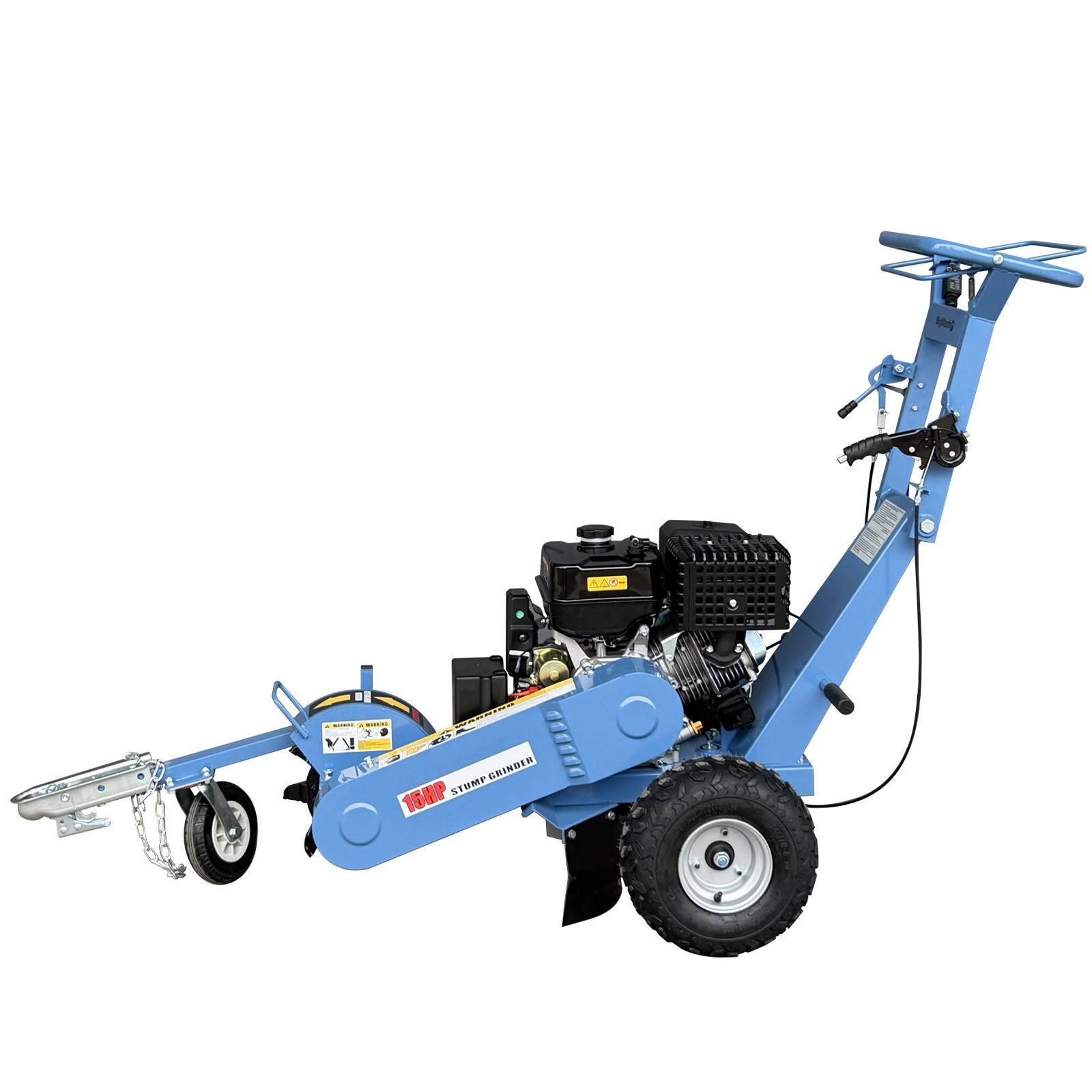 Stump Grinder 15HP 420cc Walk-behind, Electrec Start, 15 Cut Height/10 Cut Depth
