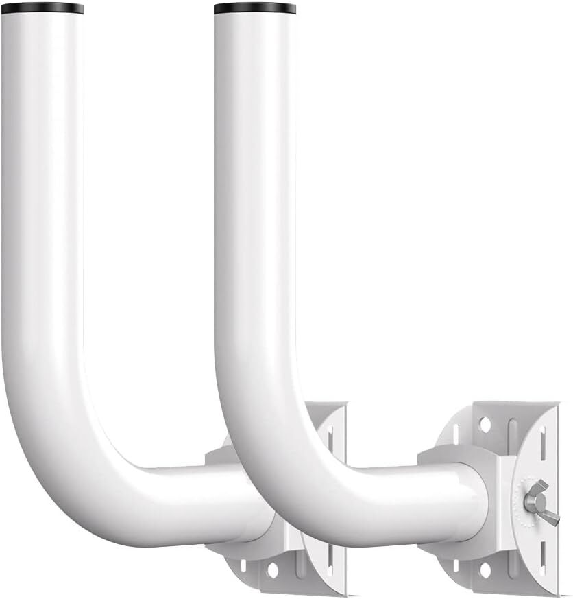 Universal Wireless Bridge Bracket Mount, 2-Pack J Pole Mounts 150° Adjustable