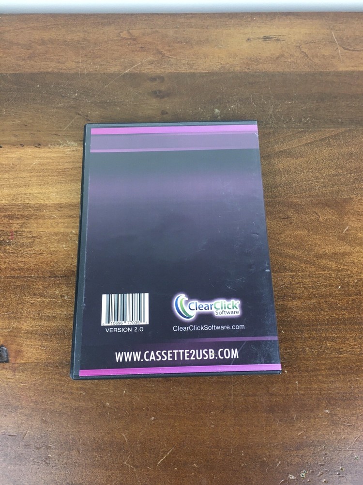 Cassette 2 Cd Wizard Version 2 Software Only Compatible with Windows 8 Pre Owned