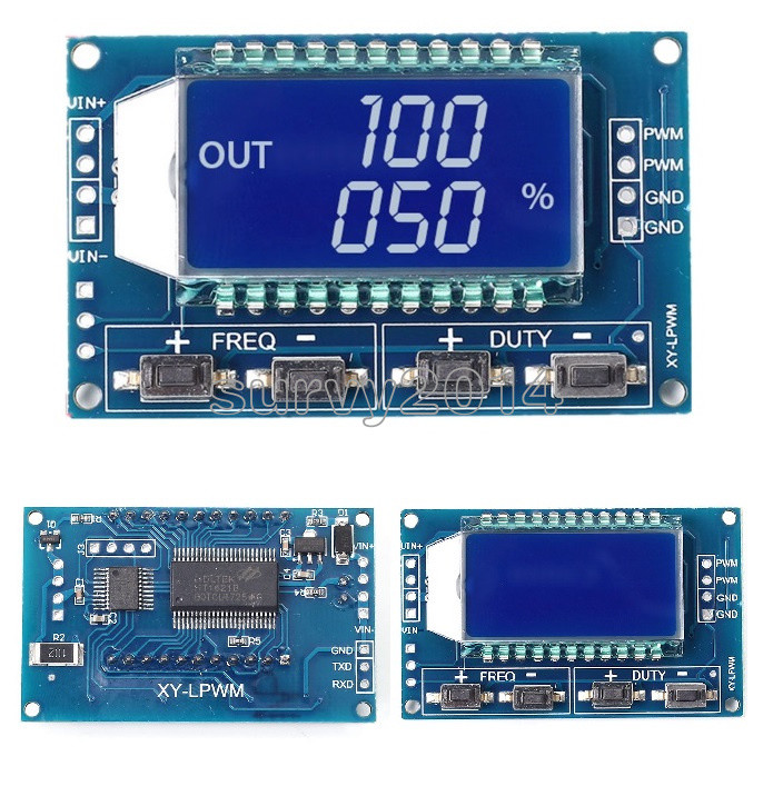 PWM Pulse Frequency Duty Cycle Adjustable Module Square Wave Signal Generator