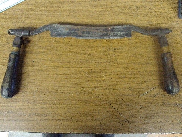 8" Inch Drawknife W/ Folding Handles Maker Unknown B483