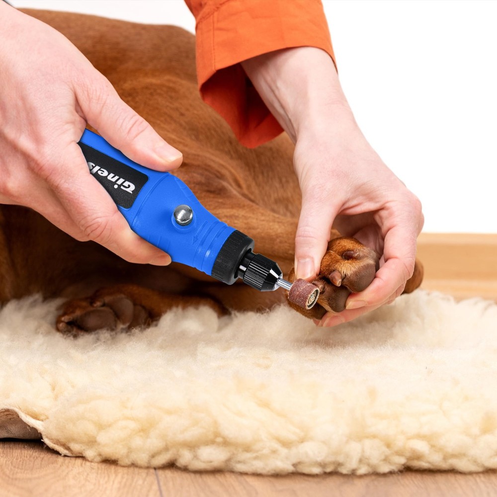 GINELSON Cordless Rotary Tool, 5 Variable Speed Mini Tool Kit Blue