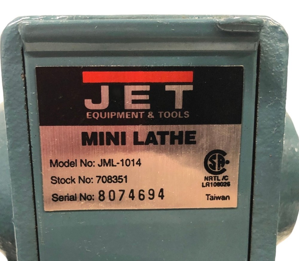 Jet JML-1014 10"-14" Lathe