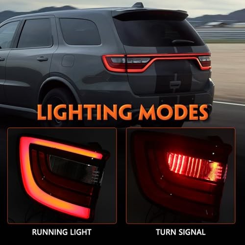LH Outer Tail Lights Compatible with Dodge Durango 2014-2022 Rear Tail Driver