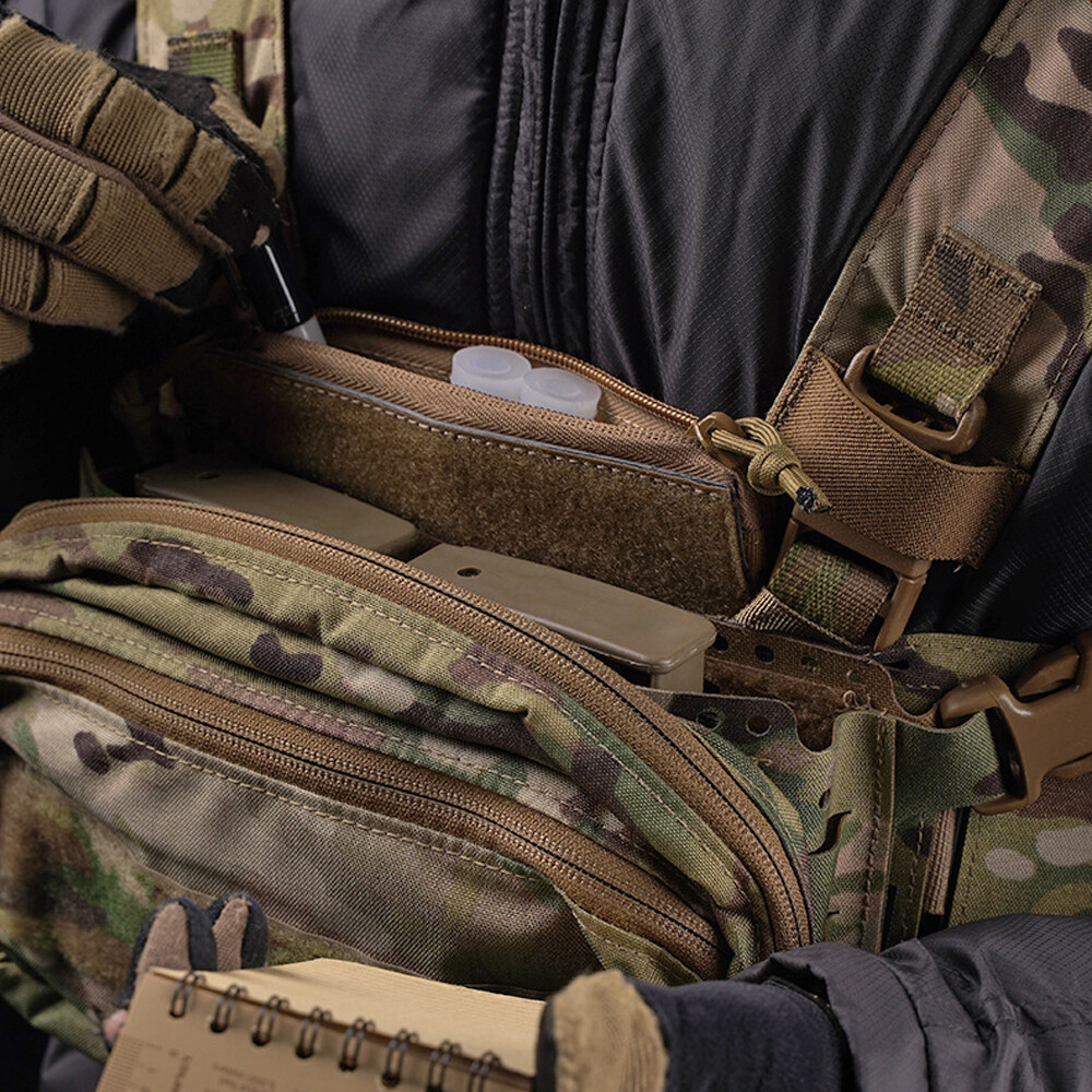 Tactical Admin Small Pouch Hook & Loop Zipper Closure Bag Insert Chest Rig Vest