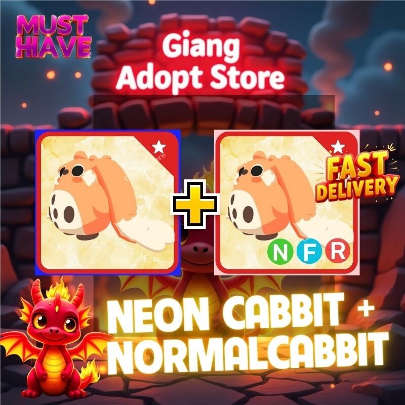 🐰 Neoon + Normal Cabbit Combo(NFR+FR) Adopt M3e Cheap Pet/Trusted Store!!
