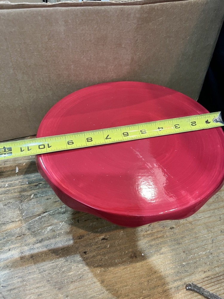 Home Interior-Christmas Cake Plate Missing Spatula