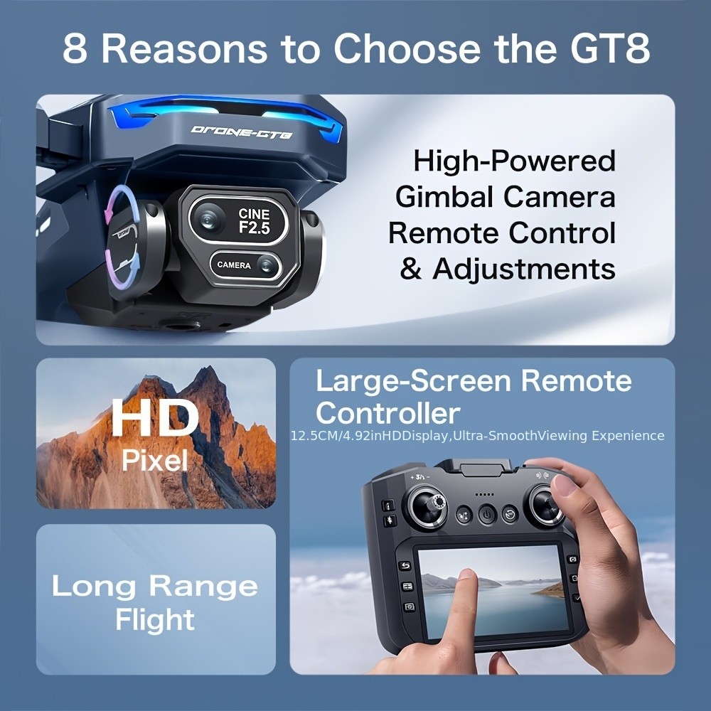 5G Professional 8K HD Dual Camera Drone With FPV WIFI Obstacle Avoidance