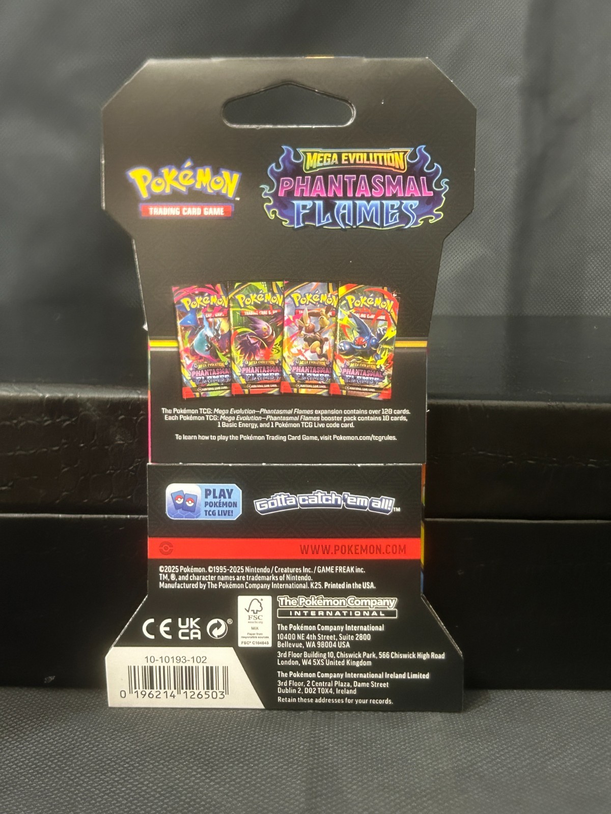 NEW Pokemon TCG Mega Evolution: Phantasmal Flames - Sleeved Booster Pack