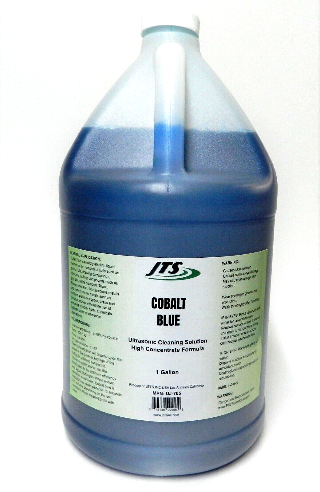 Ultrasonic Cleaner Solution JTS Cobalt Blue 1 Gal. Cleaning Jewelry & Compounds