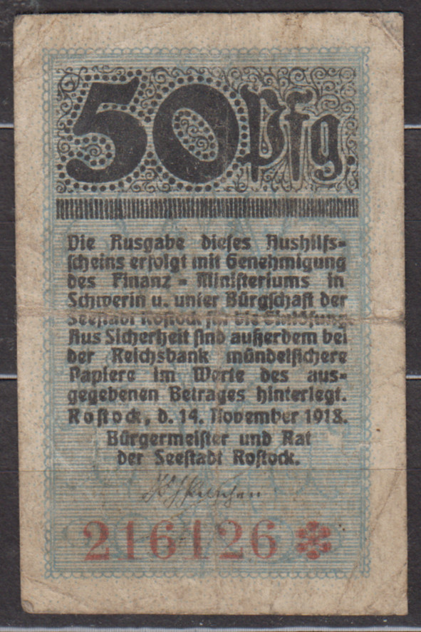 Germany 50 pfennig note 1919 as shown