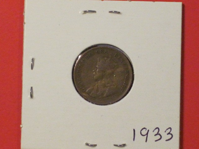 1933 Small Cent - Canada - KM# 28 - Very nice