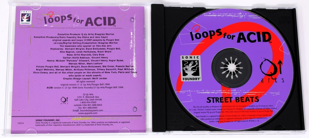 Sonic Foundry Street Beats Loops For Acid Sample/Sound Library/Sampling CD
