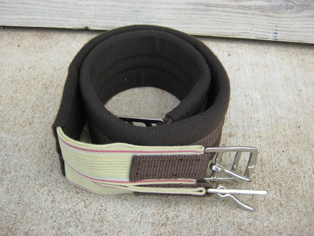 Triple E Brown Nylon Single Elastic Girth 40" 11750