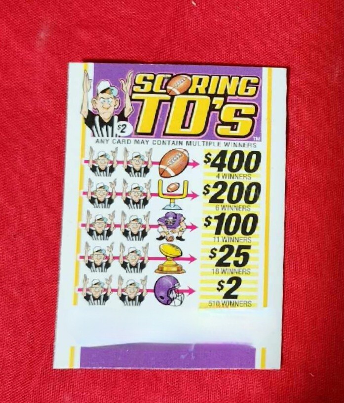 New Pull Ticket Tab Game BOX/BOARD DAMAGED, ALL TICKETS INCLUDED