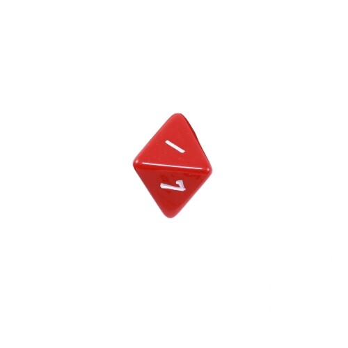 8-seitiger Dice - Octahedron - W8 - Red