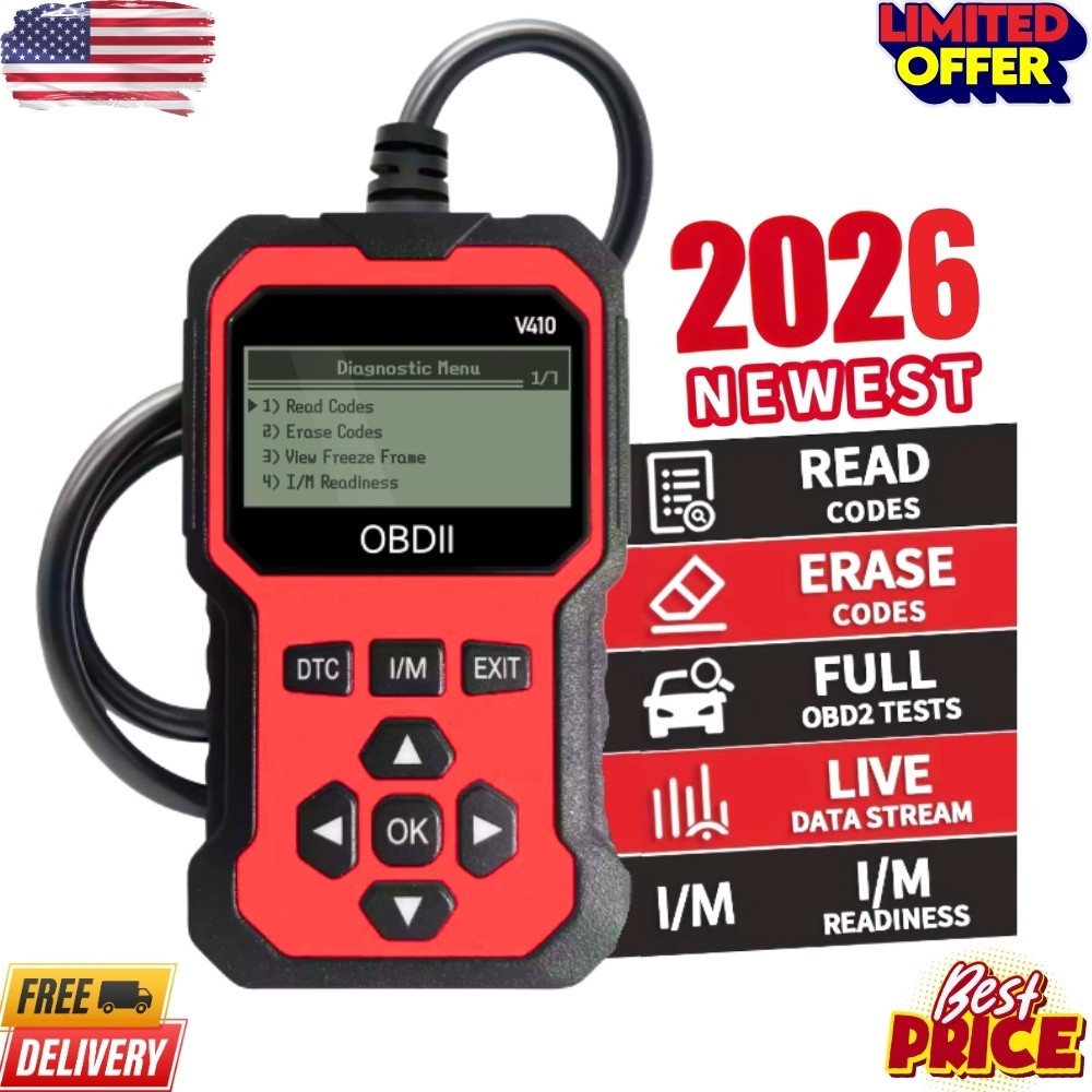 V410 OBD2 Scanner Car Fault Code Reader Diagnostic Tool Check Engine Light