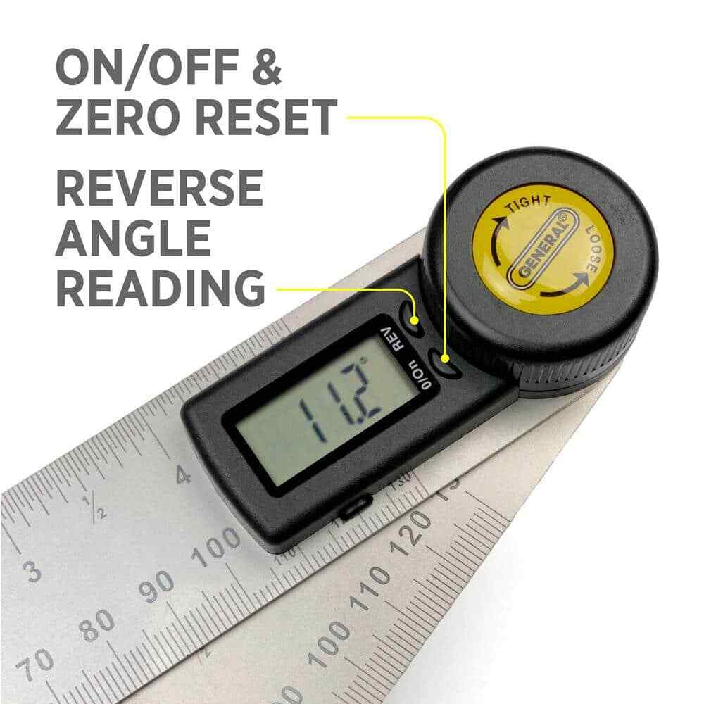 5 inch Digital Reversible Angle Finder with Angle Lock and Large LCD Readout