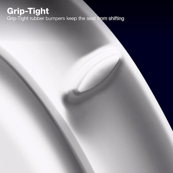 Kohler Cachet Quiet-Close round-front toilet seat antimicrobial agent K-R25782-A