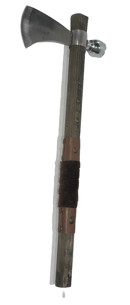 19" Chief Native American Tomahawk Hatchet Replica Axe Functional Peace Pipe