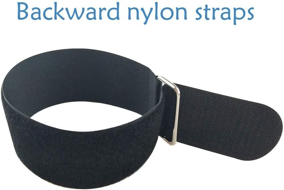 Durable 18" Nylon Hook & Loop Straps with Metal D-ring - 6 Count for Heavy Items