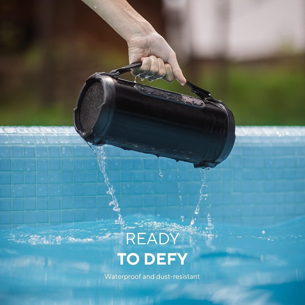 Wireless Bluetooth Speaker Water Resistant Long Range 300 Watt Rechargeable Boom