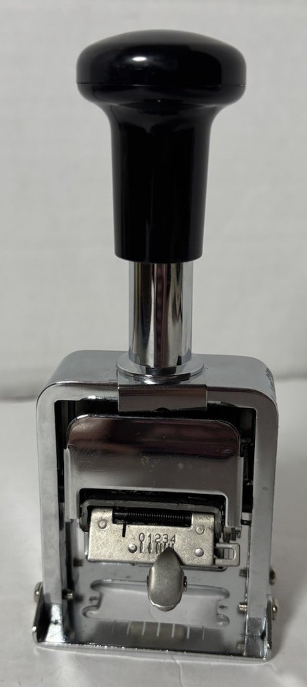 Ideal 32067 Automatic Numbering Machine Stamp EXCELLENT CONDITION
