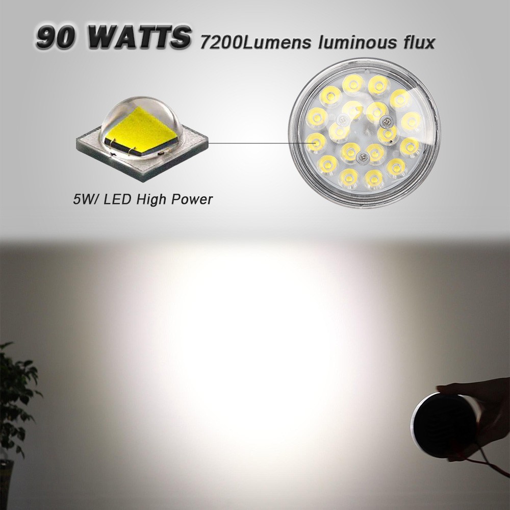 2pcs 90W PAR 36 For Aircraft LED Sealed beam 7200 Lumens LED Landing Light