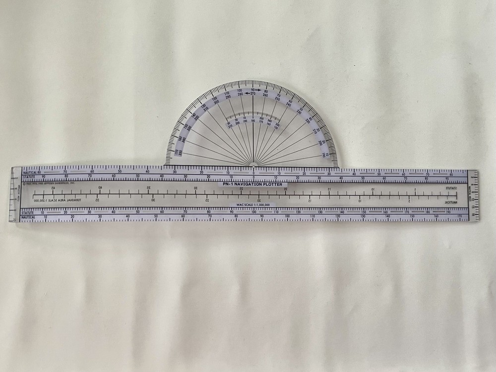 1985 Jeppesen Sanderson PN-1 Navigation Plotter