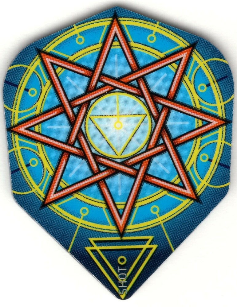 DRUID OCTOGRAM STAR Dart Flights: 3 per set