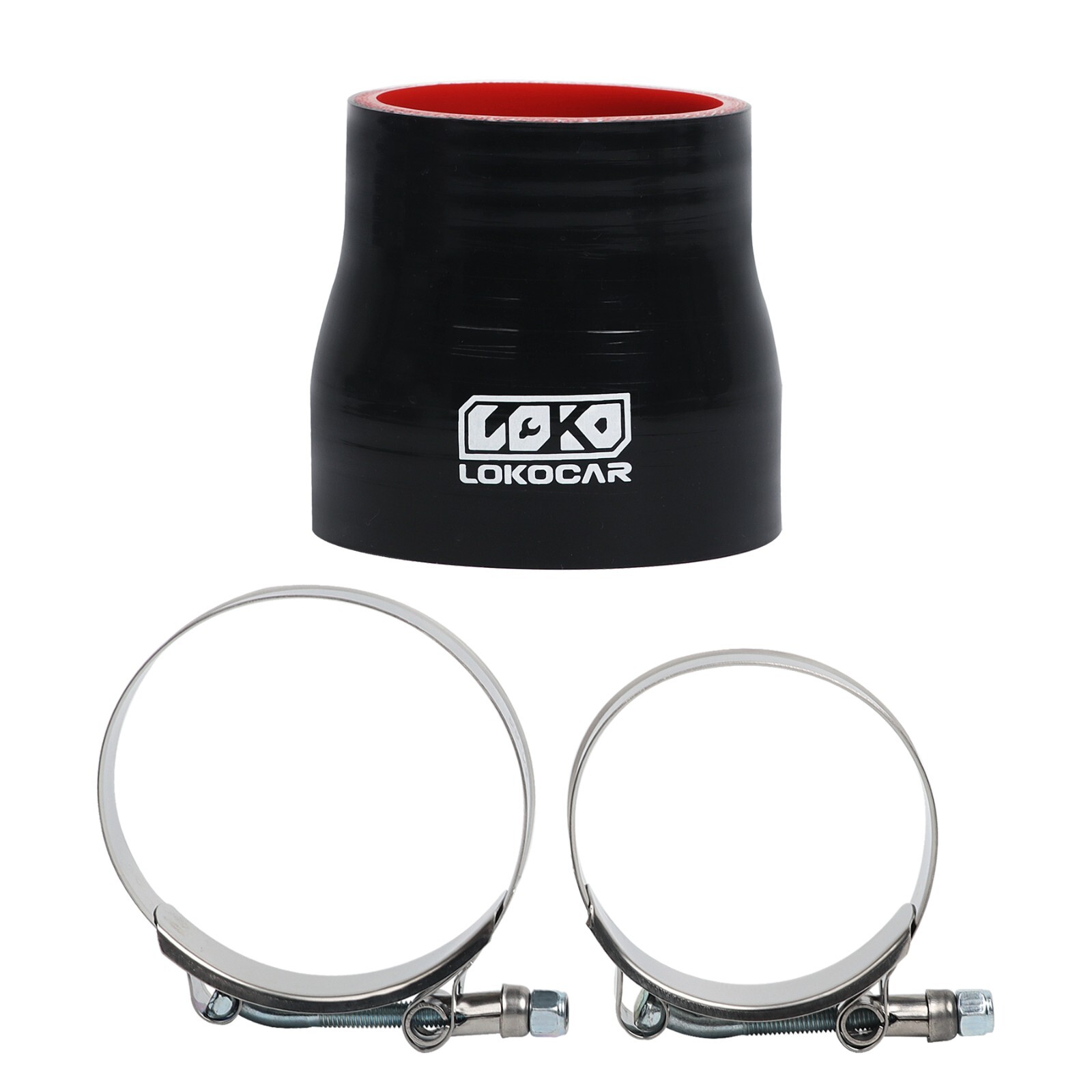 2.5" to 3" Inch Silicone Reducer Coupler Turbo Hose 63mm-76mm + 2x T-Bolt Clamps